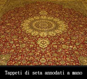 Tappeti di seta annodati a mano