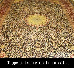 Tappeti tradizionali in seta
