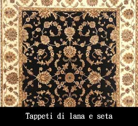 Tappeti di lana e seta